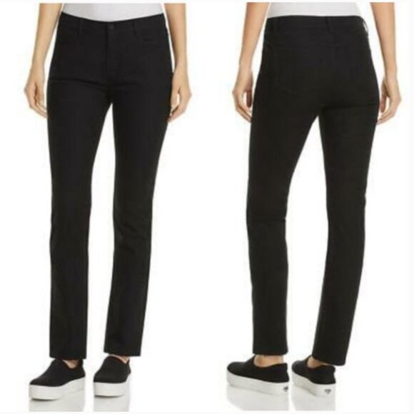 Lafayette 148 Thompson Black Denim Jeans Size 10 - Picture 1 of 10